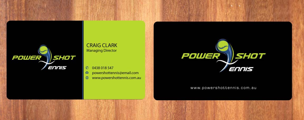Diseño de Tarjeta de Presentación por Sbss para Power Shot Tennis | Diseño #1477573