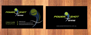 Business Card Design by Sbss for Power Shot Tennis | Design: #1477576