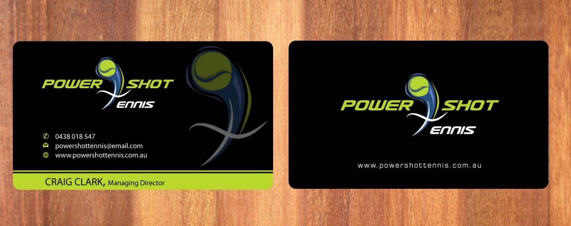 Diseño de Tarjeta de Presentación por Sbss para Power Shot Tennis | Diseño #1477580