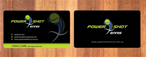 Business Card Design by Sbss for Power Shot Tennis | Design: #1477580