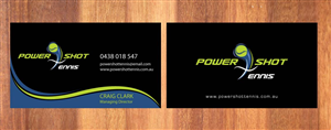 Business Card Design by Sbss for Power Shot Tennis | Design: #1477589