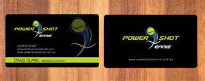 Business Card Design by Sbss for Power Shot Tennis | Design: #1477590