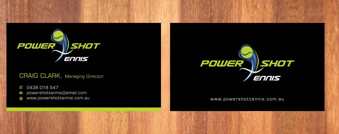 Diseño de Tarjeta de Presentación por Sbss para Power Shot Tennis | Diseño #1477591