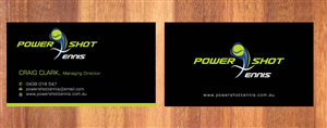 Business Card Design by Sbss for Power Shot Tennis | Design: #1477591