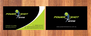 Business Card Design by Sbss for Power Shot Tennis | Design: #1477594