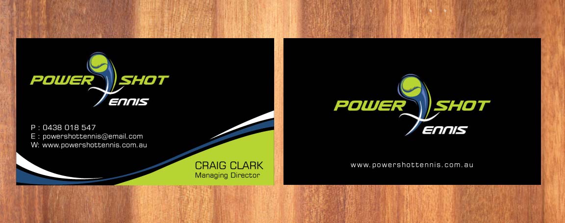 Diseño de Tarjeta de Presentación por Sbss para Power Shot Tennis | Diseño #1477597