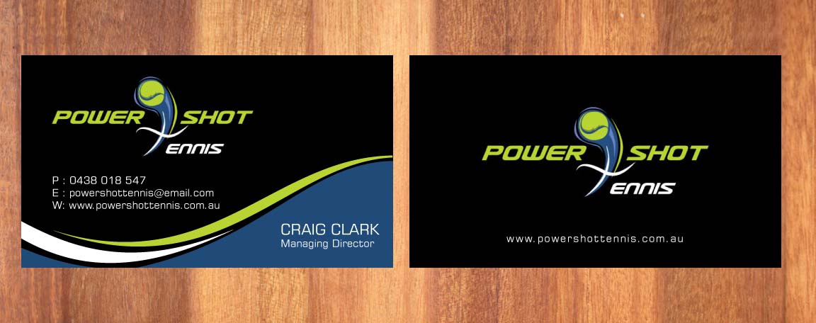 Diseño de Tarjeta de Presentación por Sbss para Power Shot Tennis | Diseño #1477598