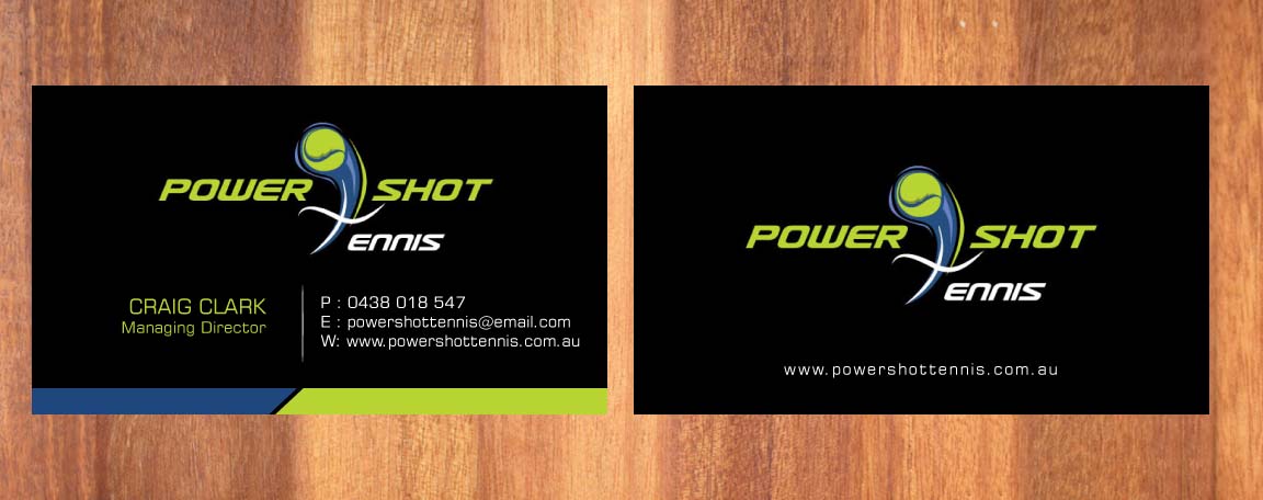 Diseño de Tarjeta de Presentación por Sbss para Power Shot Tennis | Diseño #1477599