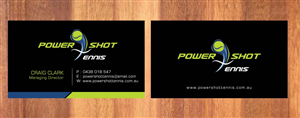 Business Card Design by Sbss for Power Shot Tennis | Design: #1477599