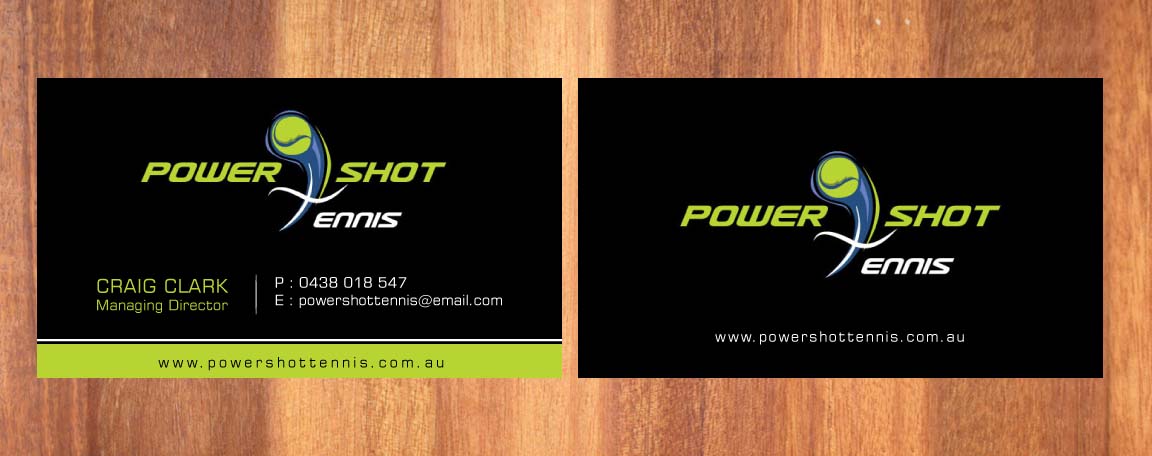 Diseño de Tarjeta de Presentación por Sbss para Power Shot Tennis | Diseño #1477601