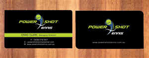 Business Card Design by Sbss for Power Shot Tennis | Design: #1477605