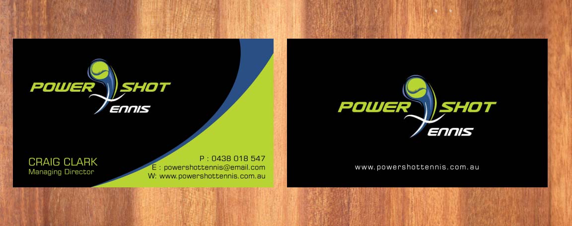Visitenkarten-Design von Sbss für Power Shot Tennis | Design #1477607