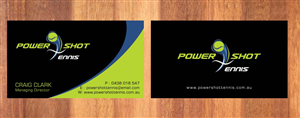 Business Card Design by Sbss for Power Shot Tennis | Design: #1477607