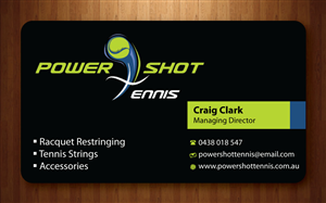 Business Card Design by Sbss for Power Shot Tennis | Design: #1477678