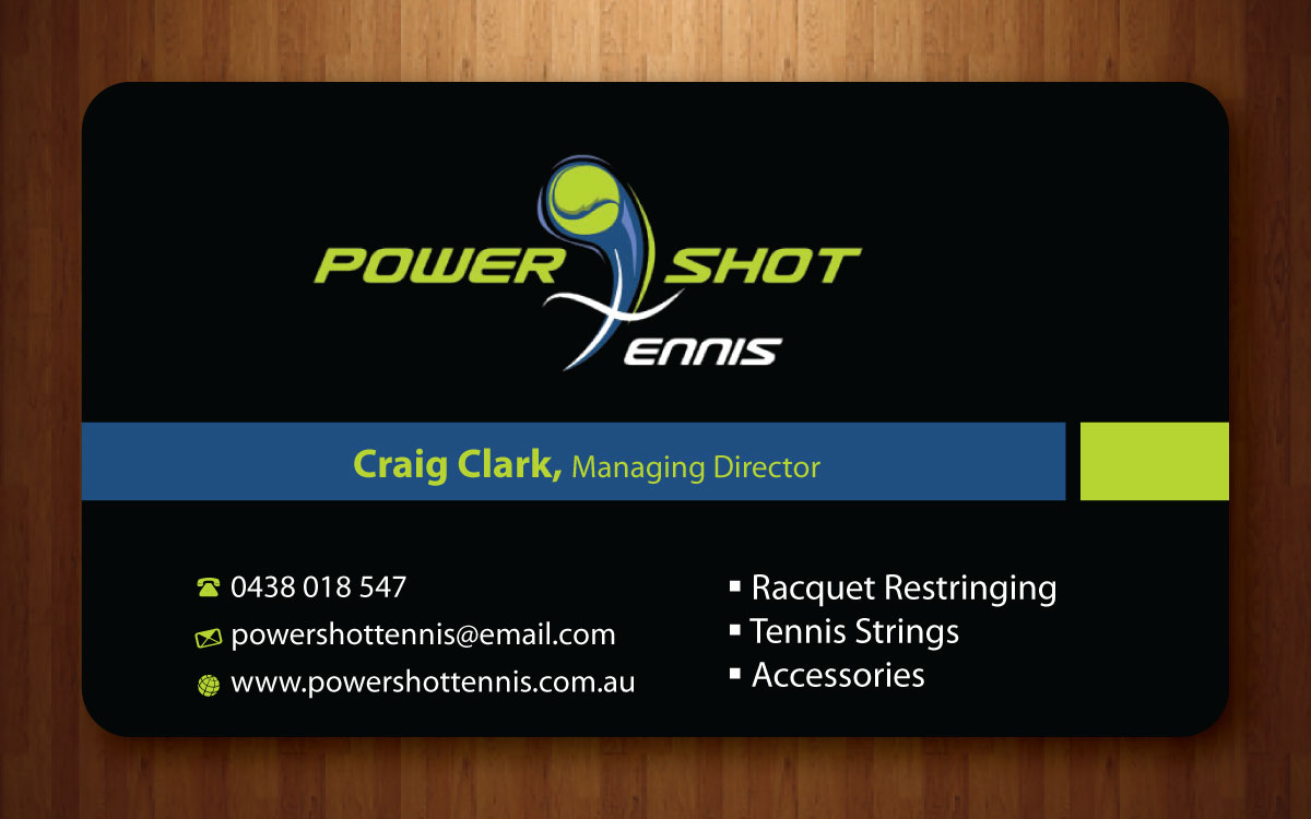 Visitenkarten-Design von Sbss für Power Shot Tennis | Design #1477680