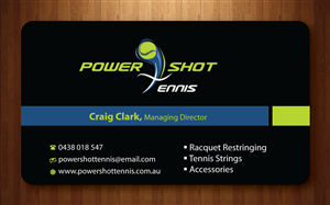 Business Card Design by Sbss for Power Shot Tennis | Design: #1477680