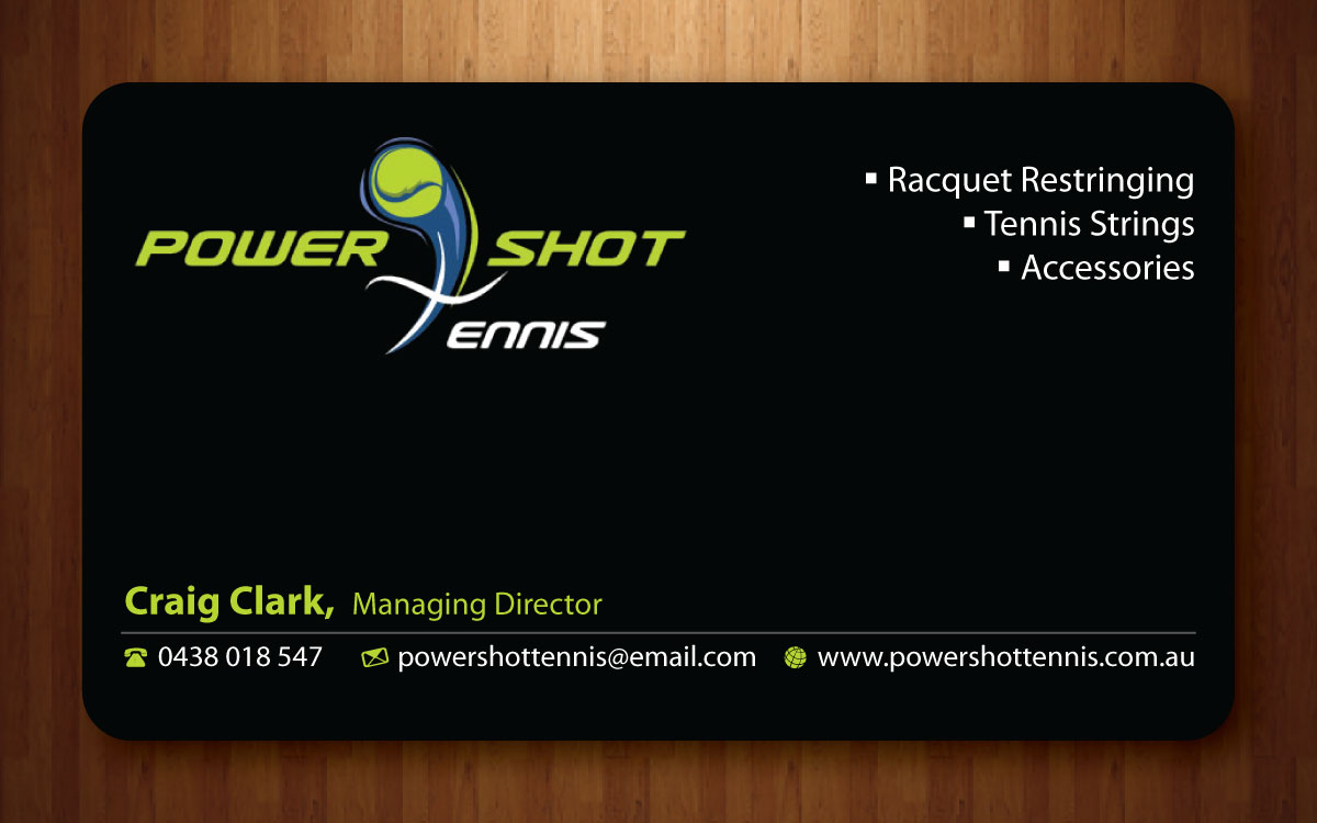 Visitenkarten-Design von Sbss für Power Shot Tennis | Design #1477687