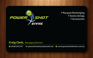 Business Card Design by Sbss for Power Shot Tennis | Design: #1477687