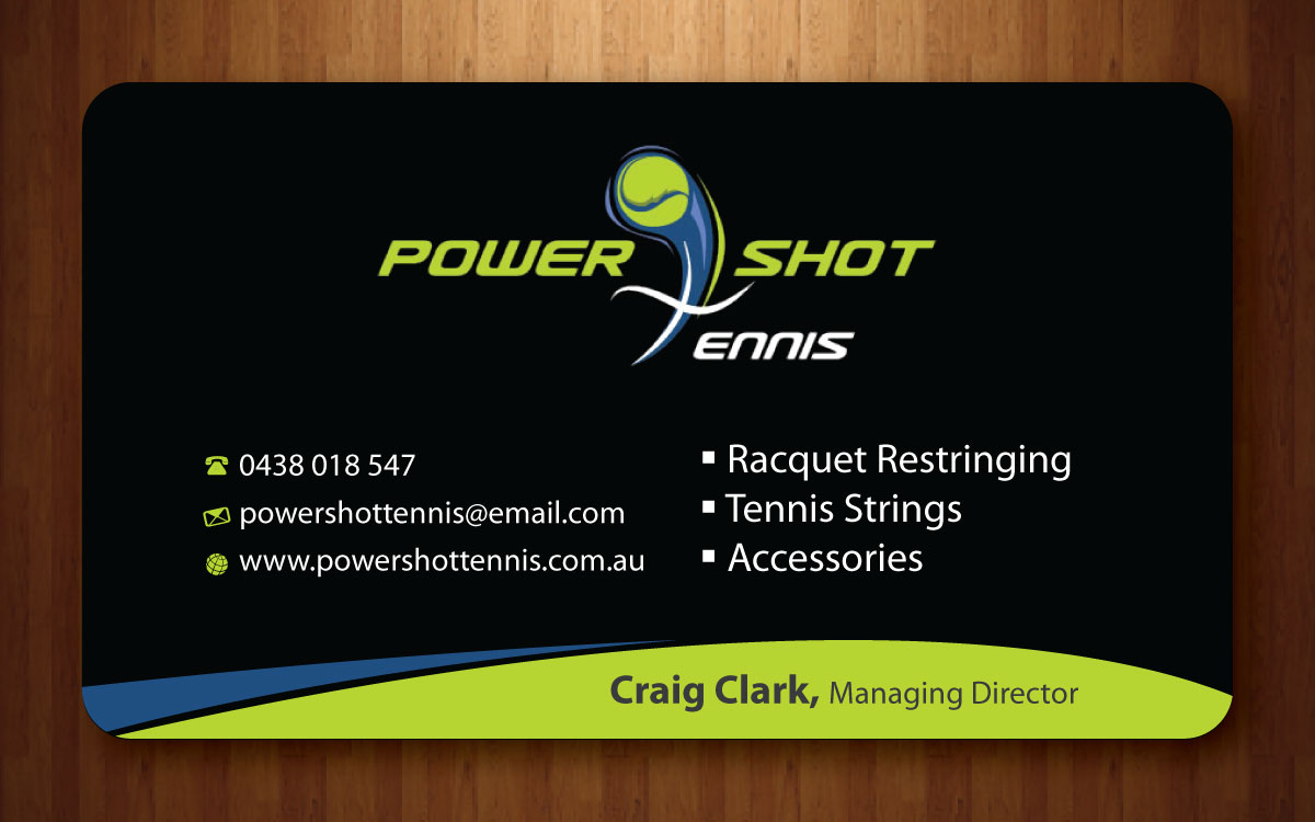 Visitenkarten-Design von Sbss für Power Shot Tennis | Design #1477692