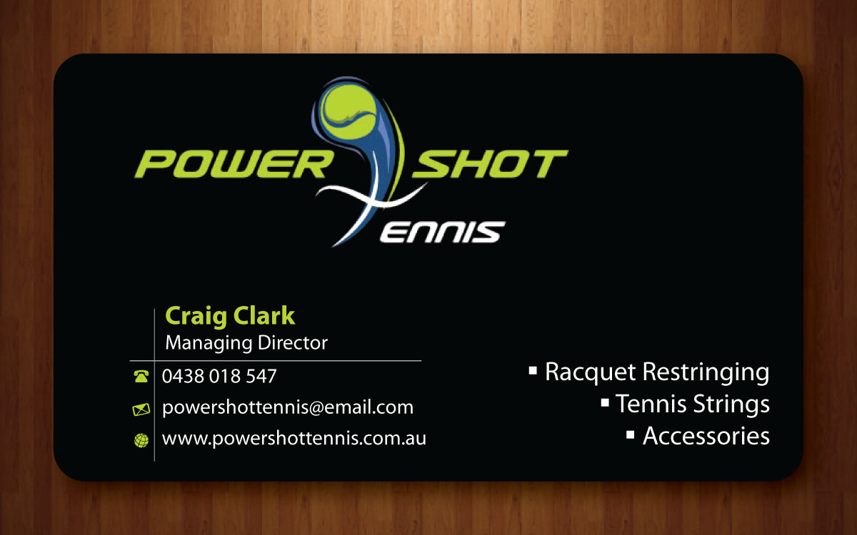 Visitenkarten-Design von Sbss für Power Shot Tennis | Design #1477695