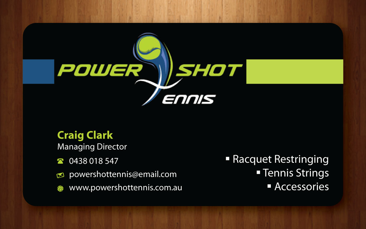 Visitenkarten-Design von Sbss für Power Shot Tennis | Design #1477696