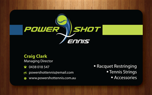 Business Card Design by Sbss for Power Shot Tennis | Design: #1477696