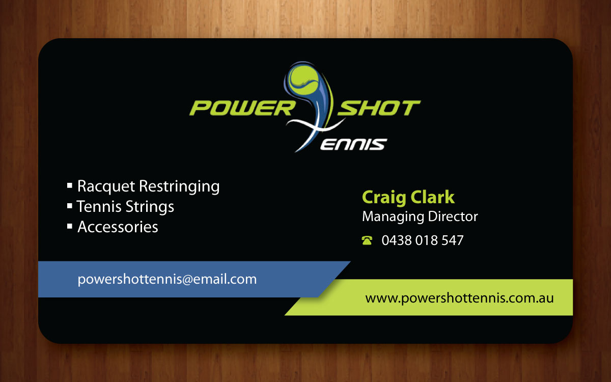 Visitenkarten-Design von Sbss für Power Shot Tennis | Design #1477700