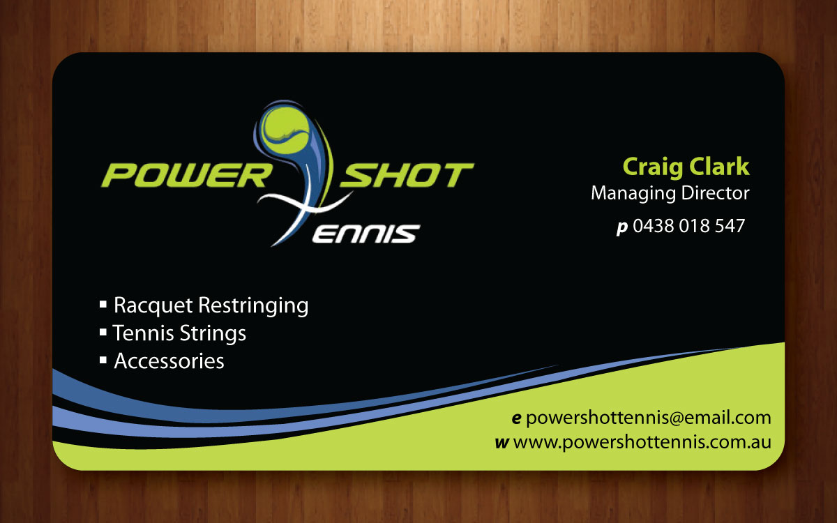 Visitenkarten-Design von Sbss für Power Shot Tennis | Design #1477702