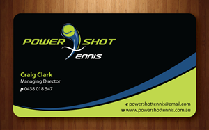 Business Card Design by Sbss for Power Shot Tennis | Design: #1477705