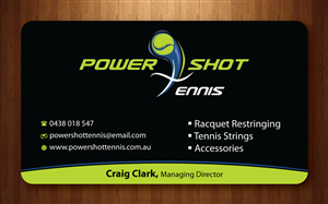Business Card Design by Sbss for Power Shot Tennis | Design: #1480358