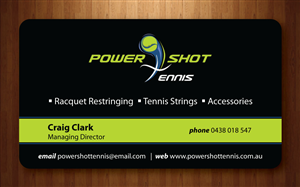 Business Card Design by Sbss for Power Shot Tennis | Design: #1480365
