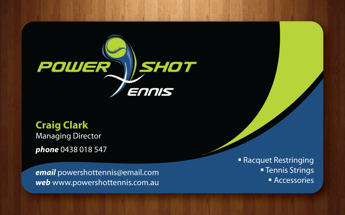 Visitenkarten-Design von Sbss für Power Shot Tennis | Design #1480370