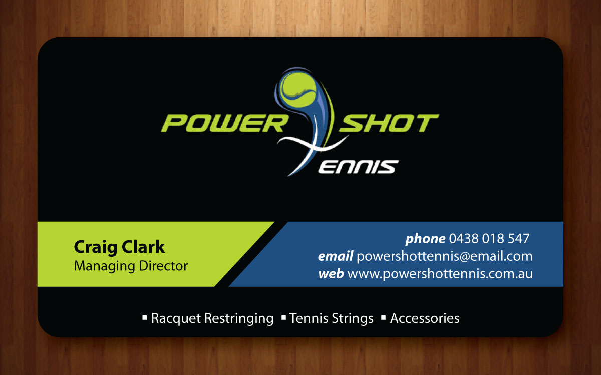 Design de Carte de Visite par Sbss pour Power Shot Tennis | Design #1480377