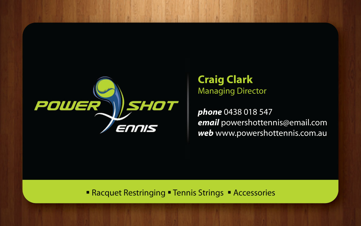 Design de Carte de Visite par Sbss pour Power Shot Tennis | Design #1480384