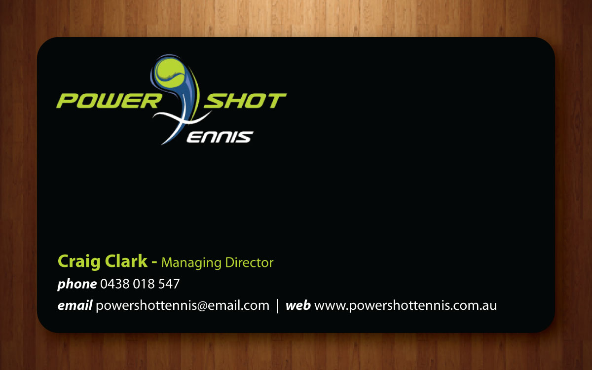 Visitenkarten-Design von Sbss für Power Shot Tennis | Design #1480386