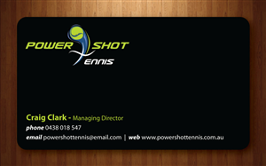 Business Card Design by Sbss for Power Shot Tennis | Design: #1480386