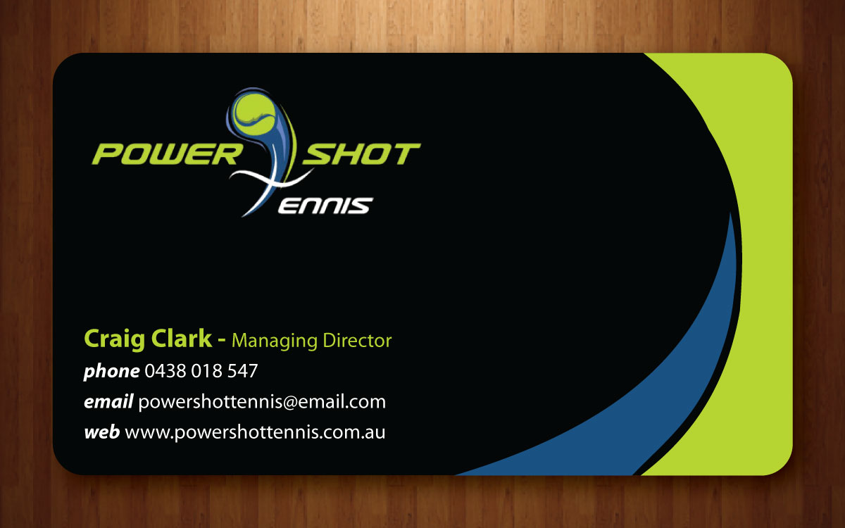 Design de Carte de Visite par Sbss pour Power Shot Tennis | Design #1480387