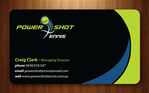Business Card Design by Sbss for Power Shot Tennis | Design: #1480387