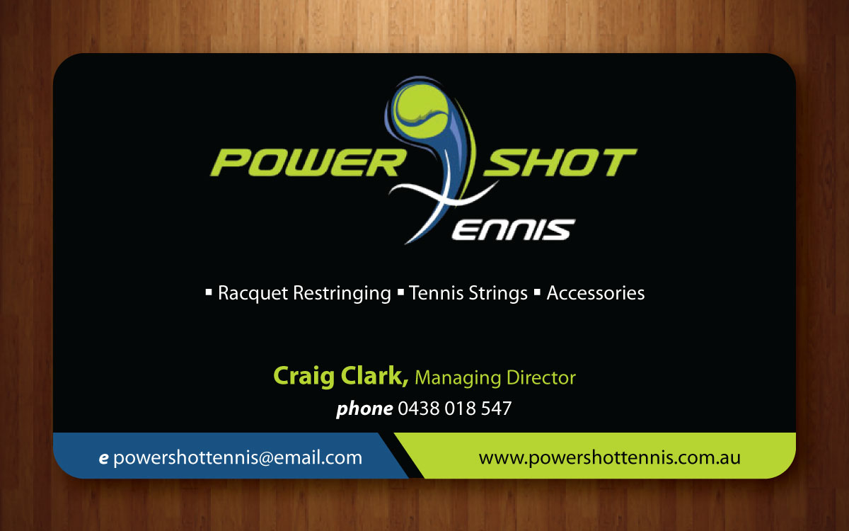 Visitenkarten-Design von Sbss für Power Shot Tennis | Design #1480395