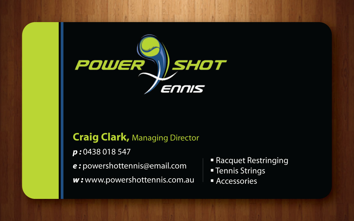 Visitenkarten-Design von Sbss für Power Shot Tennis | Design #1480404