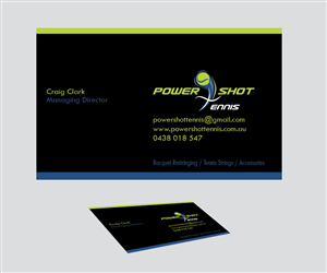 Business Card Design by bijuak for Power Shot Tennis | Design: #1476741