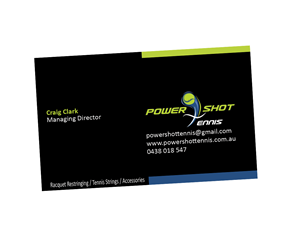 Business Card Design by bijuak for Power Shot Tennis | Design: #1476760