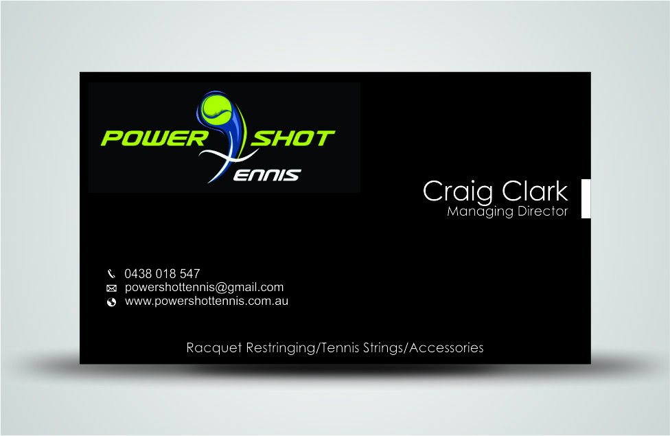 Diseño de Tarjeta de Presentación por Naavyd para Power Shot Tennis | Diseño #1475631