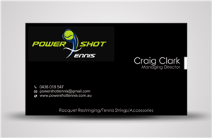 Business Card Design by Naavyd for Power Shot Tennis | Design: #1475631