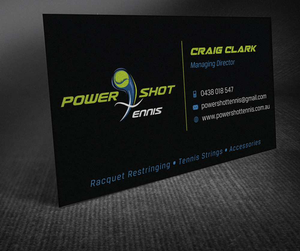 Business Card Design by MPStudio for Power Shot Tennis | Design #1475114