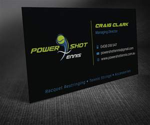 Business Card Design by MPStudio for Power Shot Tennis | Design: #1475114