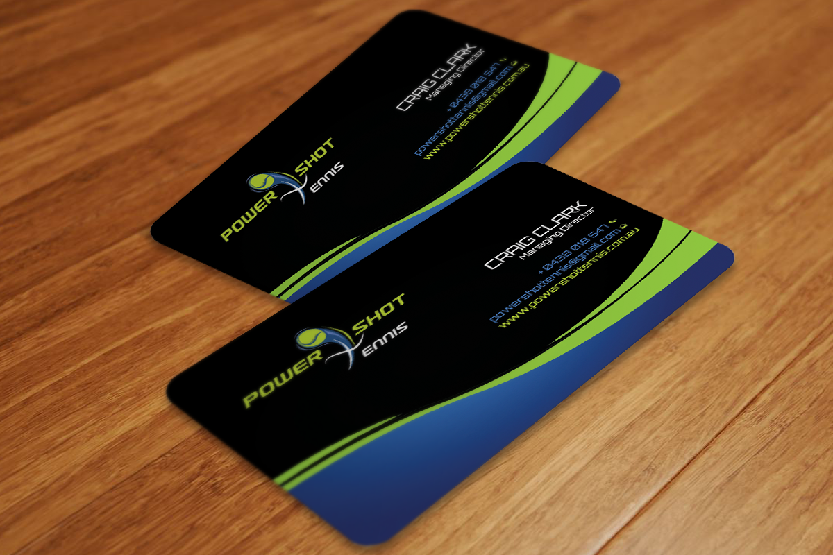 Diseño de Tarjeta de Presentación por Sarah Mathews para Power Shot Tennis | Diseño #1476774