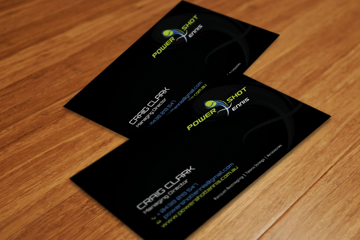 Diseño de Tarjeta de Presentación por Sarah Mathews para Power Shot Tennis | Diseño #1480432