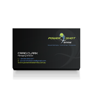 Business Card Design by Sarah Mathews for Power Shot Tennis | Design: #1480652
