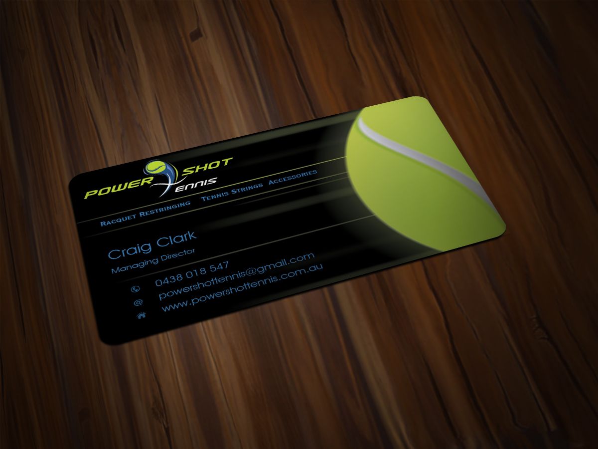 Diseño de Tarjeta de Presentación por Scorpius design para Power Shot Tennis | Diseño #1476272